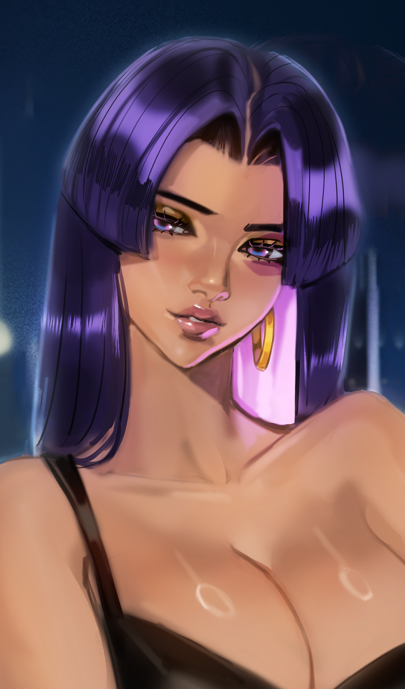 Date Night Psylocke Poster | Marvel Anime Art