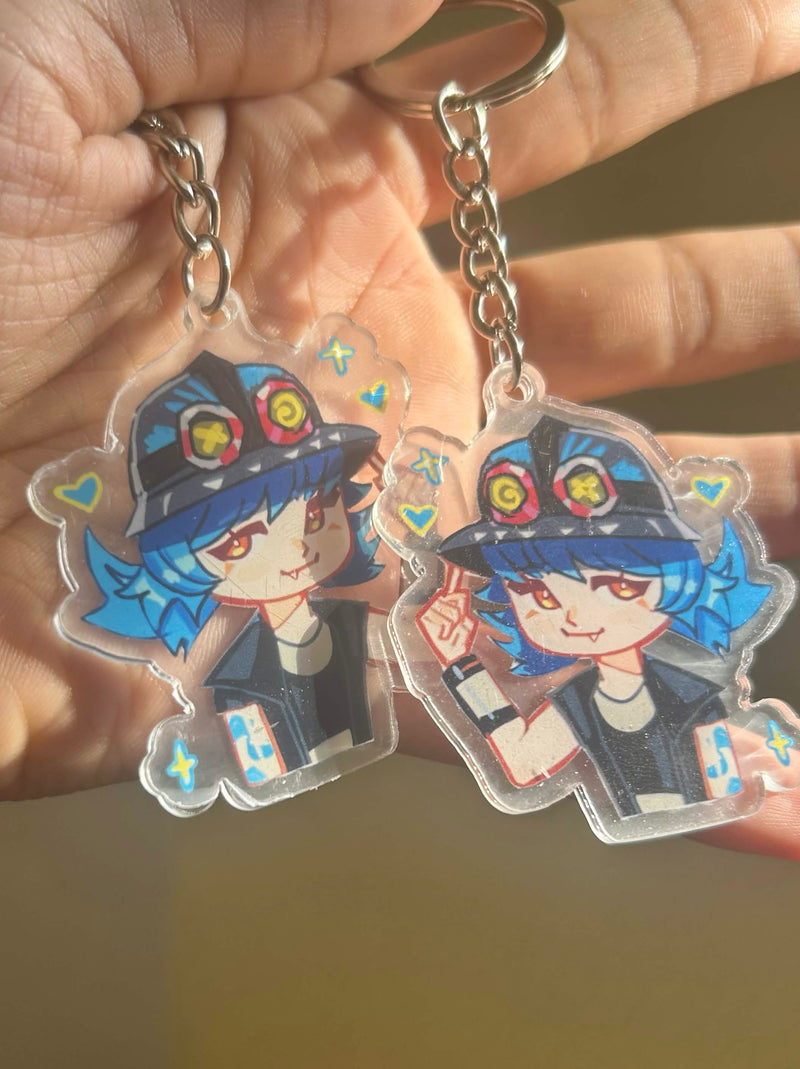 Isha Acrylic Charm Keychain