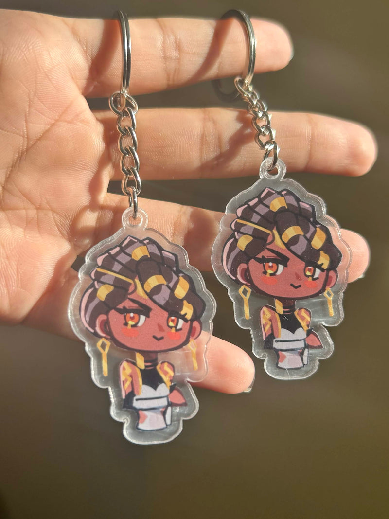 Mel Acrylic Charm Keychain