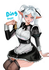 Frieren Maid Poster | Anime Art