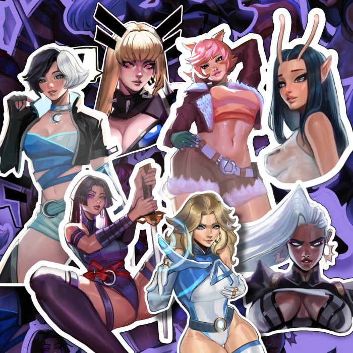 Rival Girls Sticker Bundle 4"x 4"