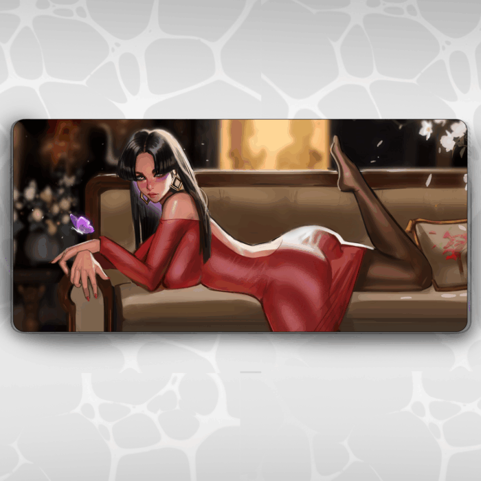 Red Dress Desk Mat